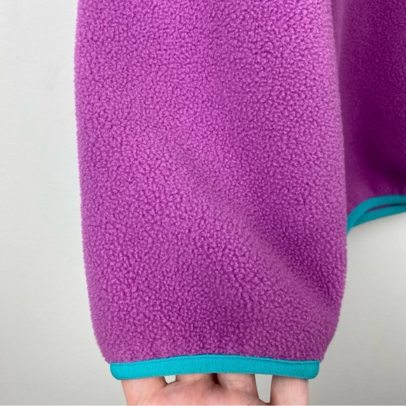 Patagonia size Large Women’s Purple Blue Synchilla Snap-T Fleece Pullover - Picture 5 of 8
